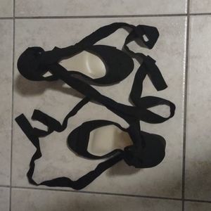 Lulu's lace up black heels size 9